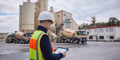 Füllstandsmessung, Silos, Betonwerk, Bluetooth-Verbindung