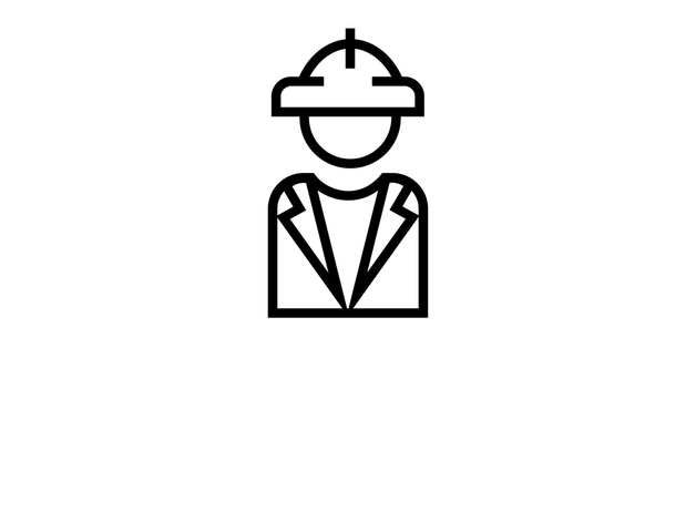 Wartungsmanager Icon - the person in charge of asset-health monitoring