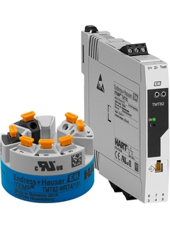 iTEMP TMT82 HART® 7 Temperaturtransmitter in DIN Hutschienengehäuse und Anschlusskopf Form B