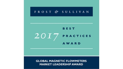 Endress+Hauser erhält den „Global Market Leadership Award“ für magnetisch-induktive Durchflussmessgeräte