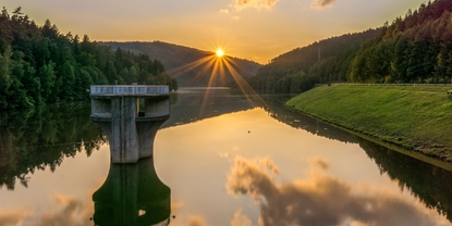 Bild des Wasserreservoirs Marbach