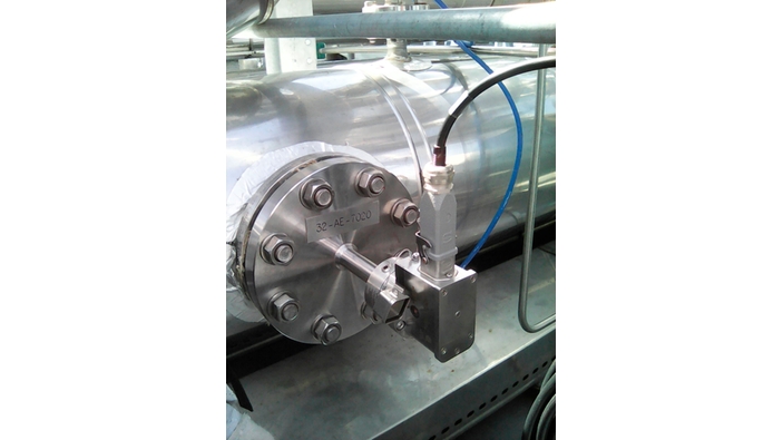Raman-Rxn-41-Sonde auf einem LNG-Bunkerschiff