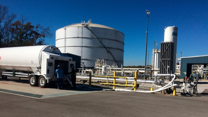 Beladung von LNG-Kleinlastern
