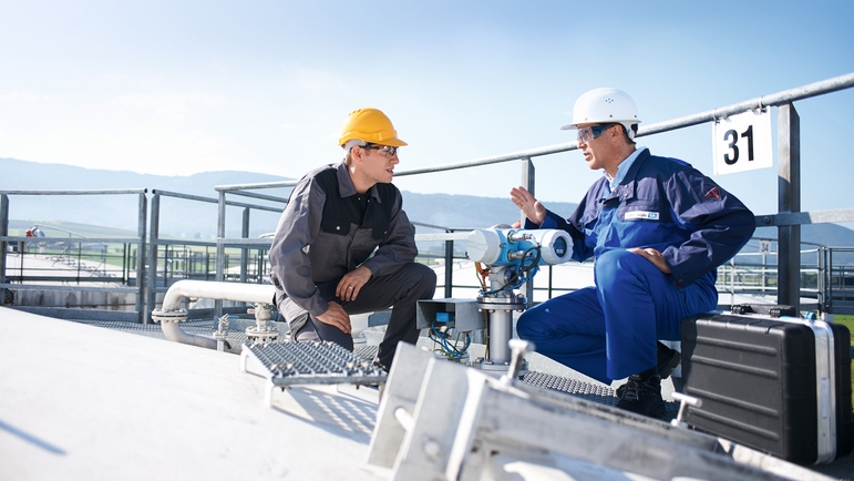 Tankstandmessung in einer Chemieanlage