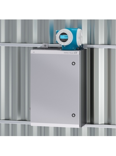 Product rendering of J22 TDLAS gas analyzer enclosure mounted to wall