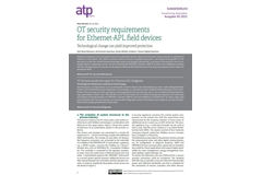 Cybersecurity Whitepaper: OT-Sicherheitsanforderungen an Ethernet-APL-Feldgeräte