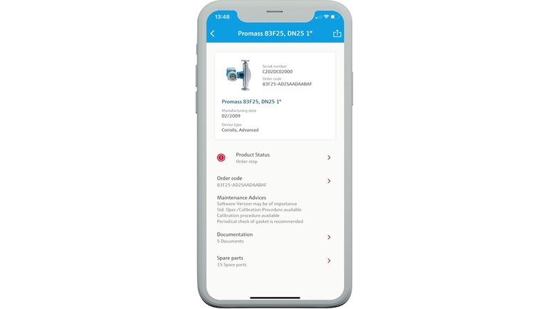 Die Endress+Hauser Operations App