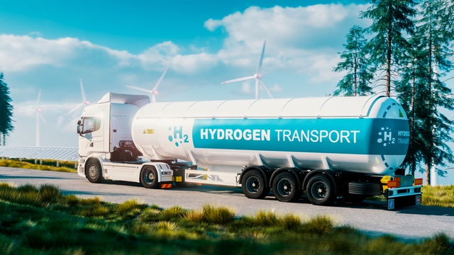 Wasserstofftransport per Lkw Wasserstofftransport per Lkw